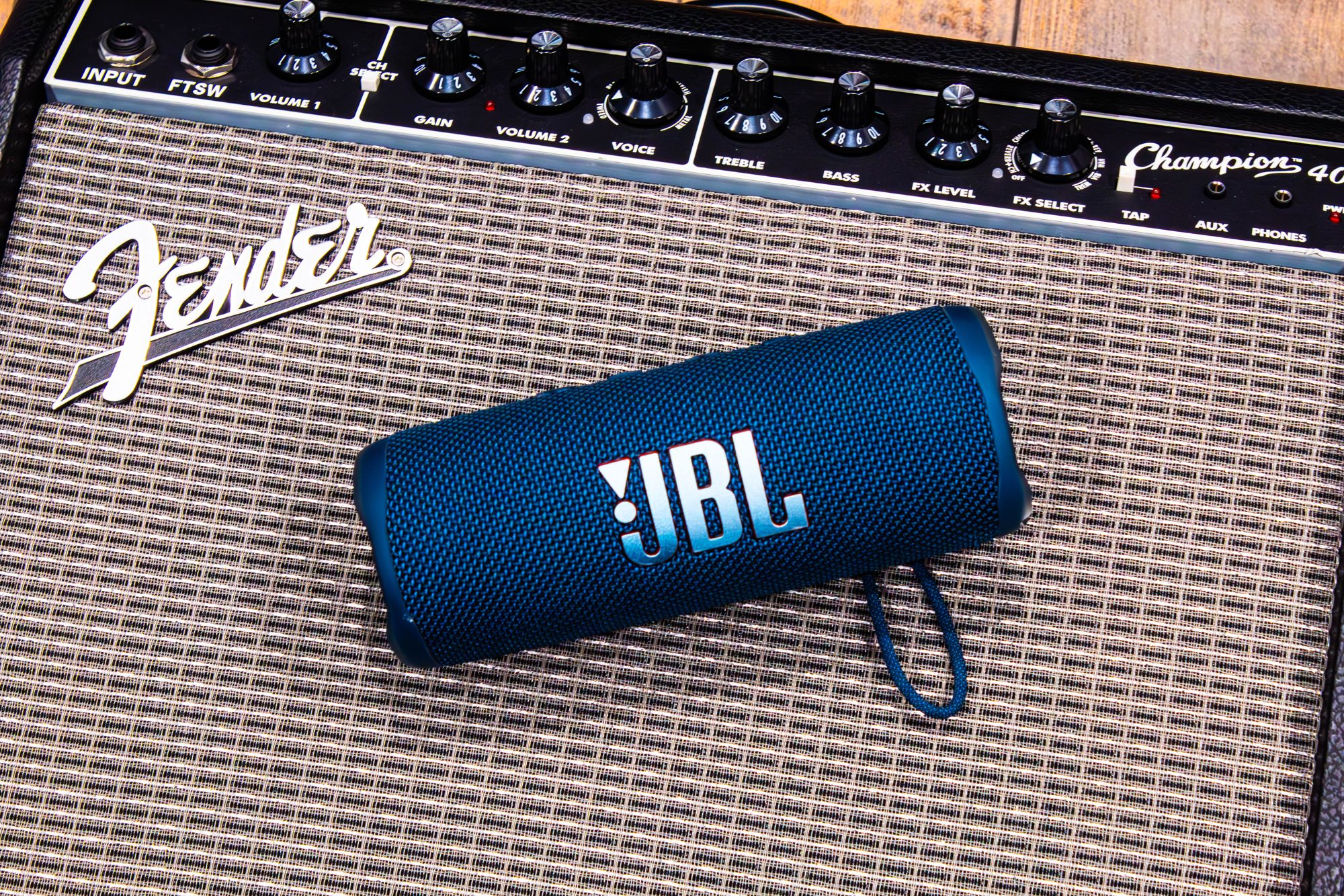 JBL speaker on a Fender amp